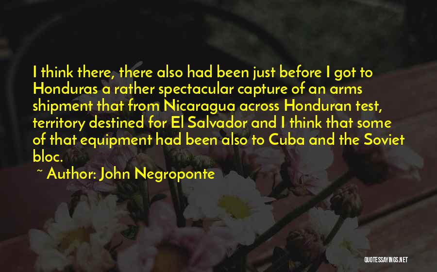 Honduran Quotes By John Negroponte