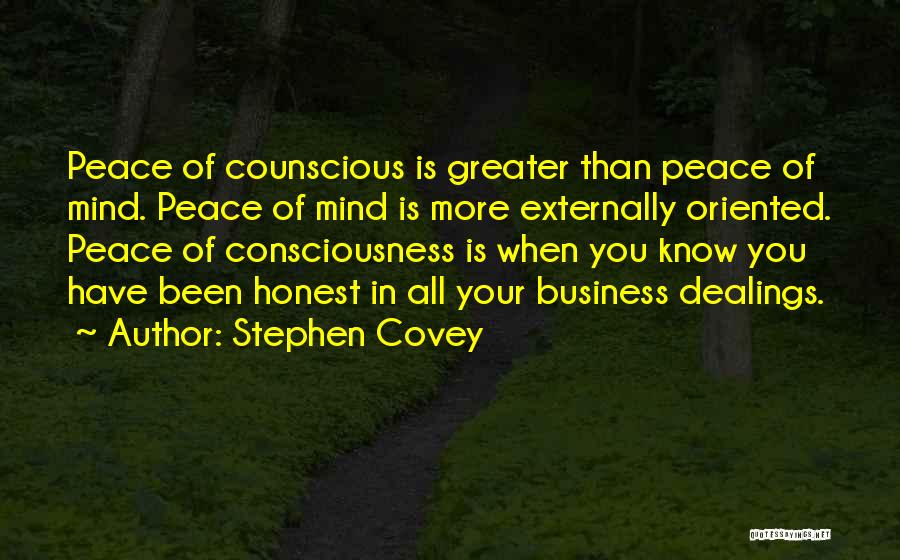 Honest Business Quotes By Stephen Covey