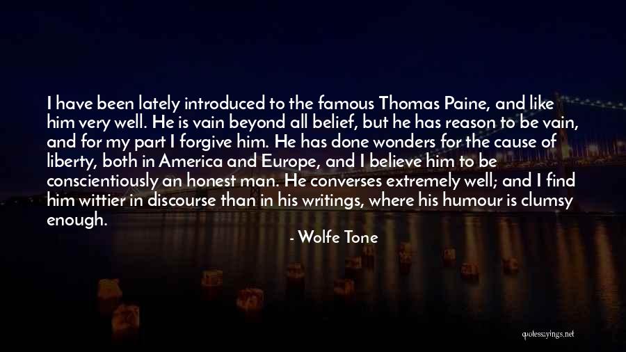 Honest Humor Quotes By Wolfe Tone Honest Humor Quotes By Wolfe Tone