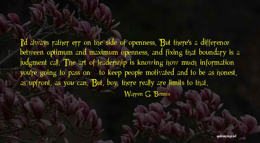 Honest Leadership Quotes By Warren G. Bennis Honest Leadership Quotes By Warren G. Bennis