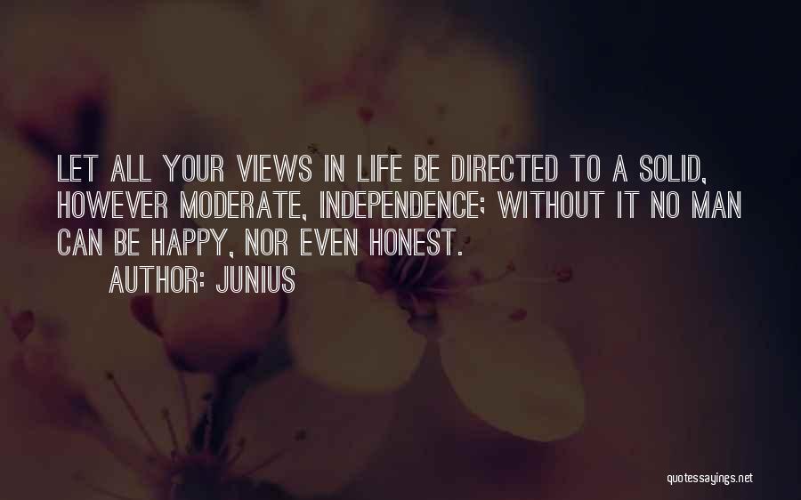 Honest Man Quotes By Junius