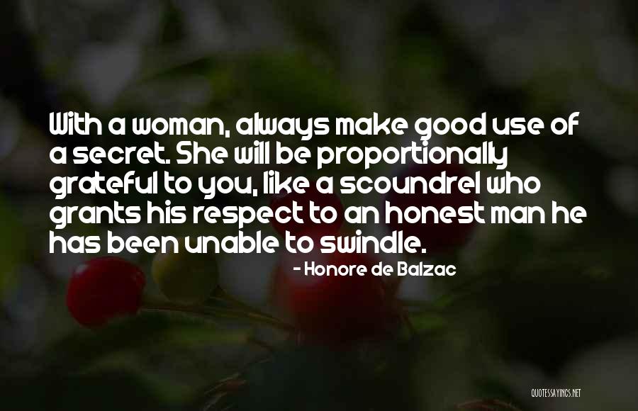 Honest Woman Quotes By Honore De Balzac