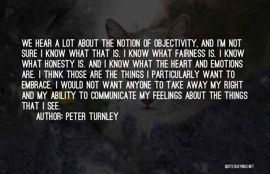 Honesty And Fairness Quotes By Peter Turnley