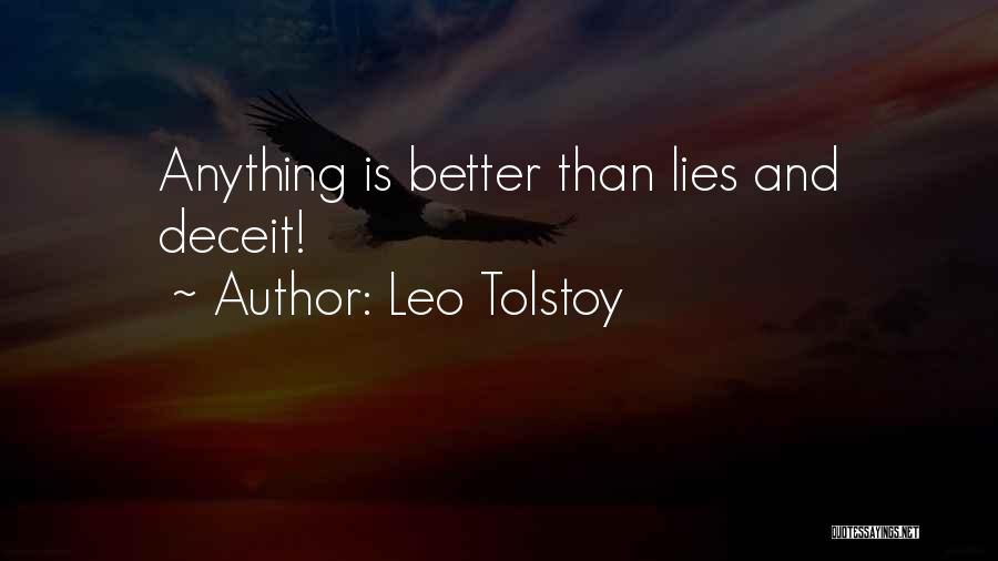 Honesty And Lies Quotes By Leo Tolstoy