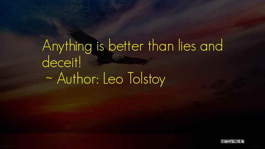 Honesty And Lying Quotes By Leo Tolstoy