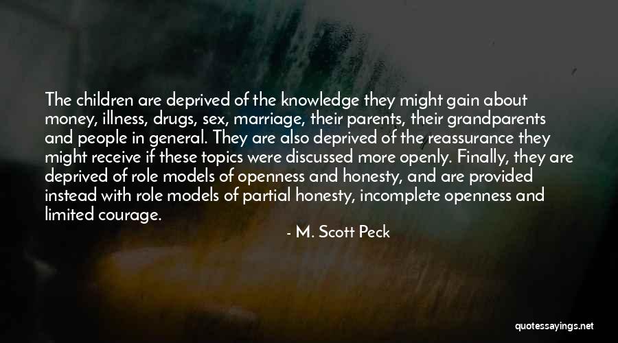 Honesty And Money Quotes By M. Scott Peck