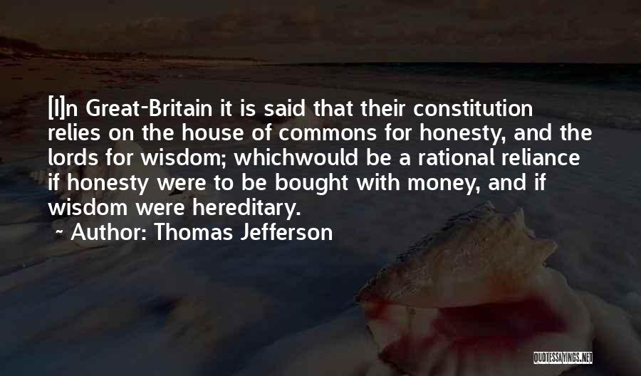 Honesty And Money Quotes By Thomas Jefferson