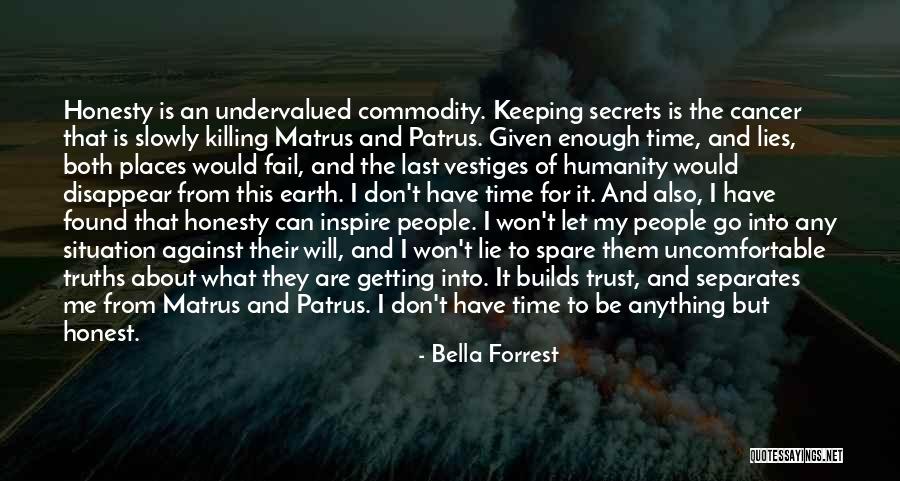 Honesty And Trust Quotes By Bella Forrest