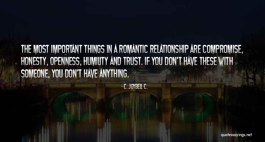 Honesty And Trust Quotes By C. JoyBell C. Honesty And Trust Quotes By C. JoyBell C.