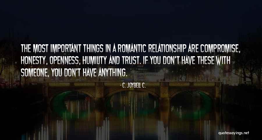 Honesty And Trust Quotes By C. JoyBell C.