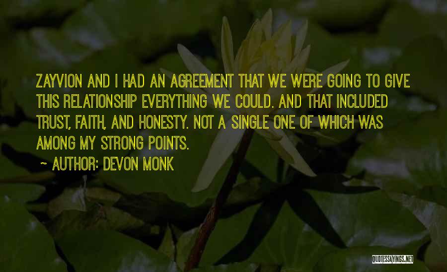 Honesty And Trust Quotes By Devon Monk