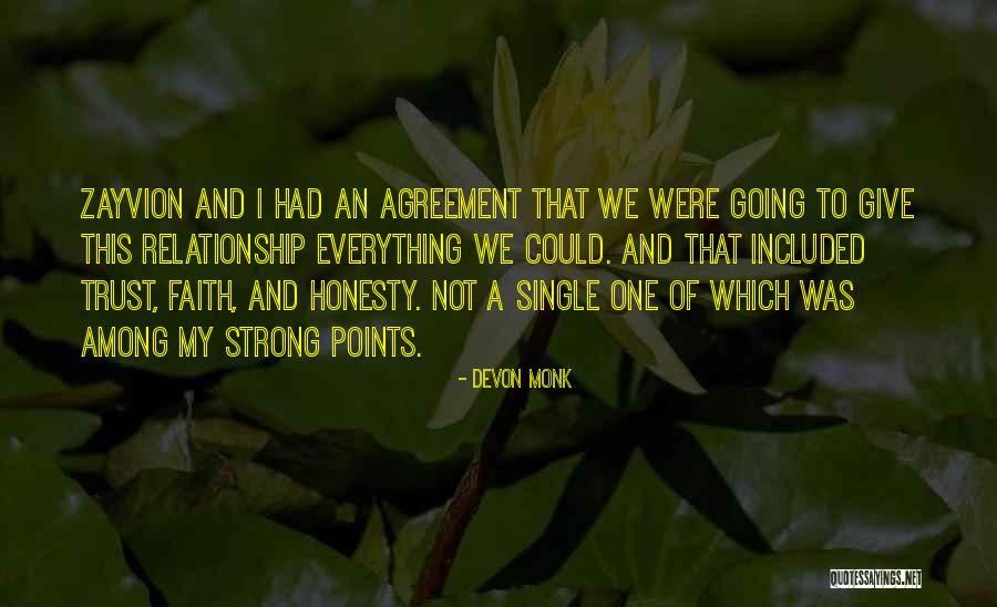 Honesty And Trust Quotes By Devon Monk