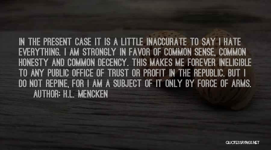 Honesty And Trust Quotes By H.L. Mencken