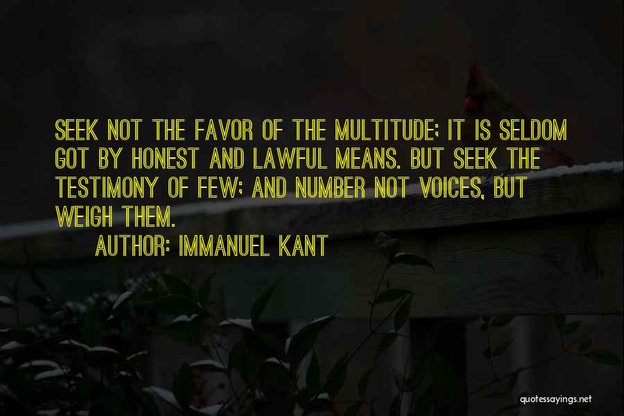 Honesty And Trust Quotes By Immanuel Kant