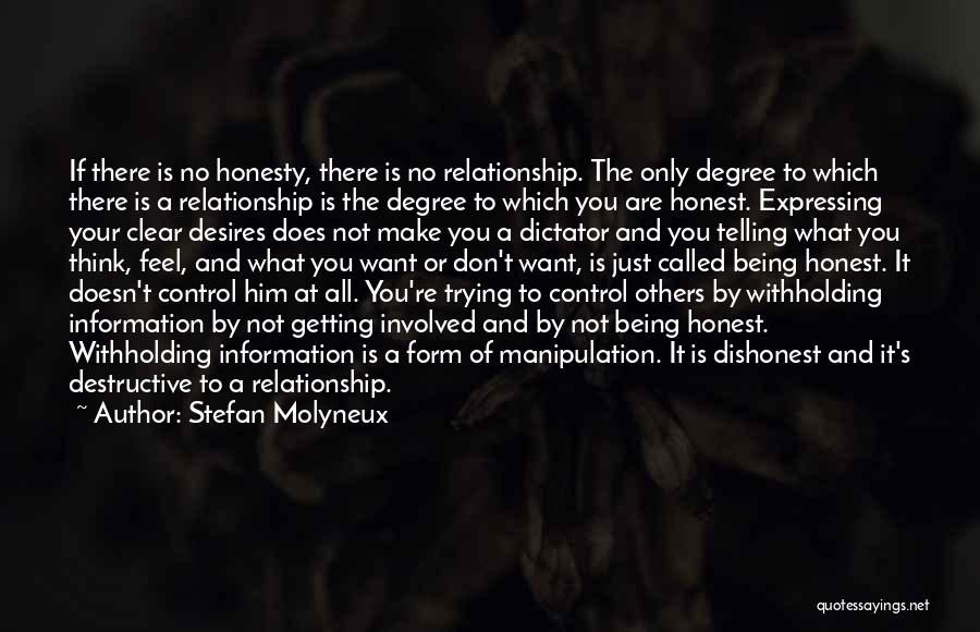 Honesty And Truth In A Relationship Quotes By Stefan Molyneux