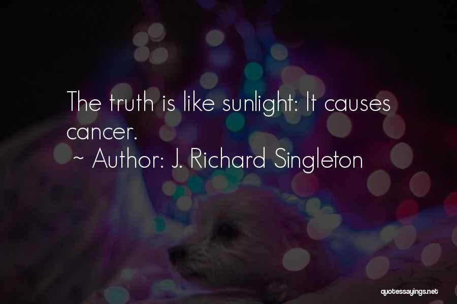 Honesty And Truthfulness Quotes By J. Richard Singleton