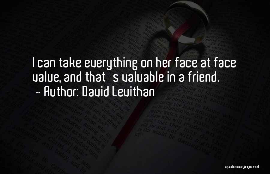 Honesty In Relationship Quotes By David Levithan