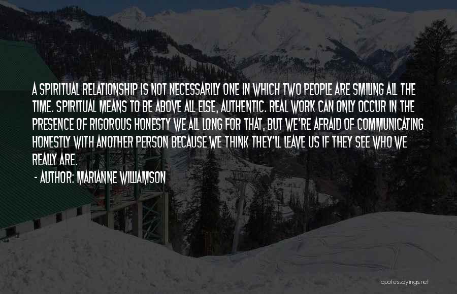 Honesty In Relationship Quotes By Marianne Williamson