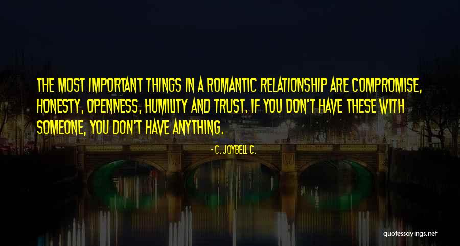 Honesty In Relationships Quotes By C. JoyBell C.