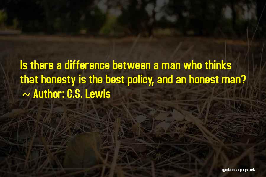 Honesty Is The Best Quotes By C.S. Lewis