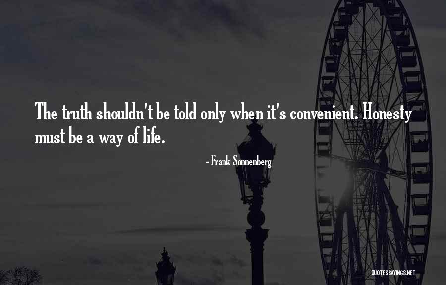 Honesty Quotes Quotes By Frank Sonnenberg Honesty Quotes Quotes By Frank Sonnenberg