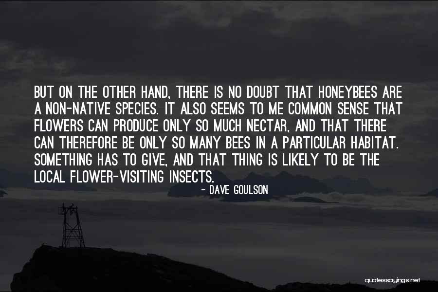 Honeybees Quotes By Dave Goulson Honeybees Quotes By Dave Goulson