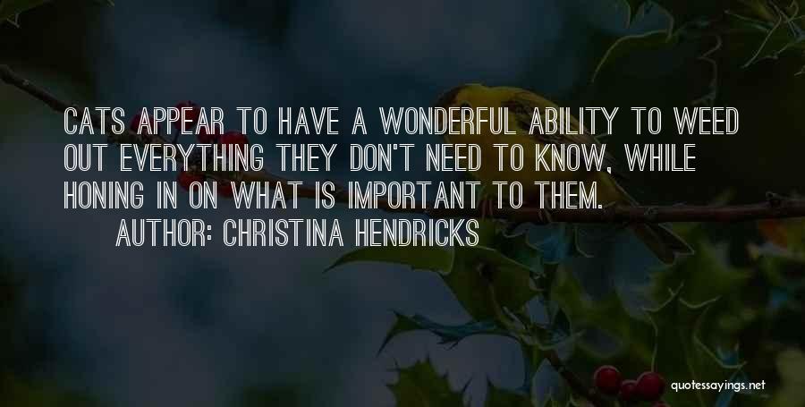 Honing Quotes By Christina Hendricks