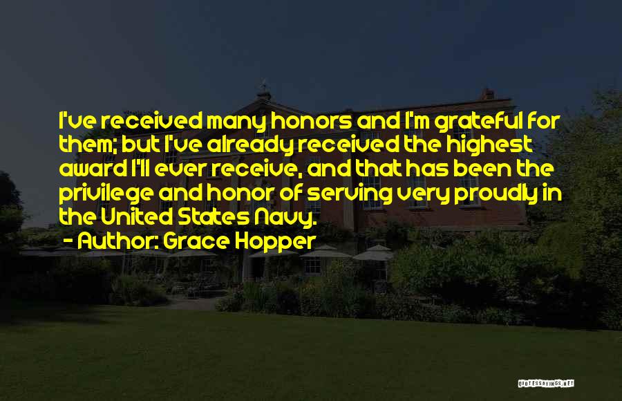 Honor Our Military Quotes By Grace Hopper