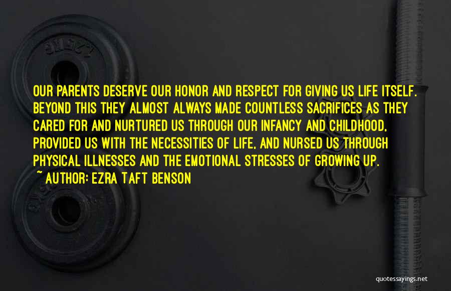 Honor Your Parents Quotes By Ezra Taft Benson
