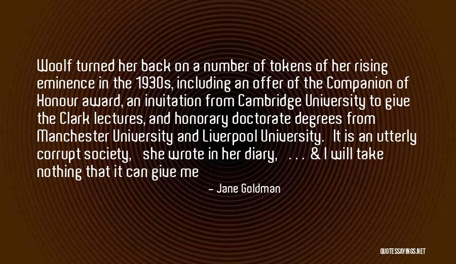 Honorary Quotes By Jane Goldman