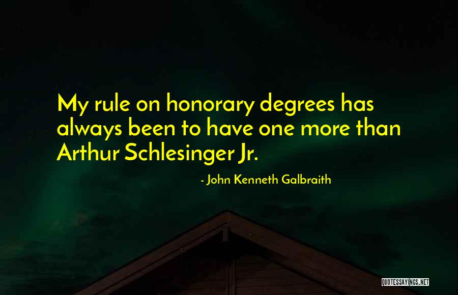 Honorary Quotes By John Kenneth Galbraith