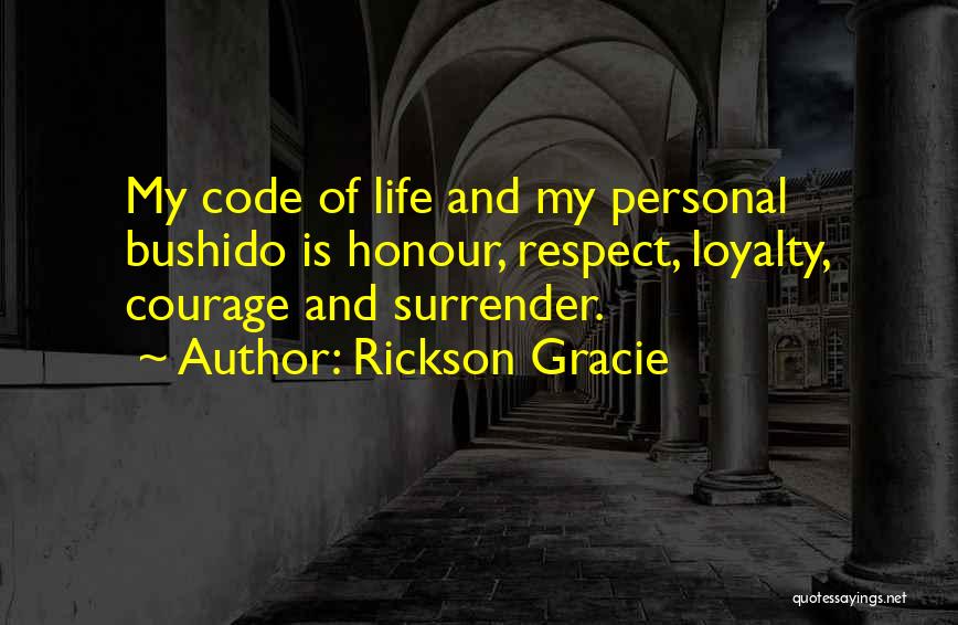 Honour And Loyalty Quotes By Rickson Gracie