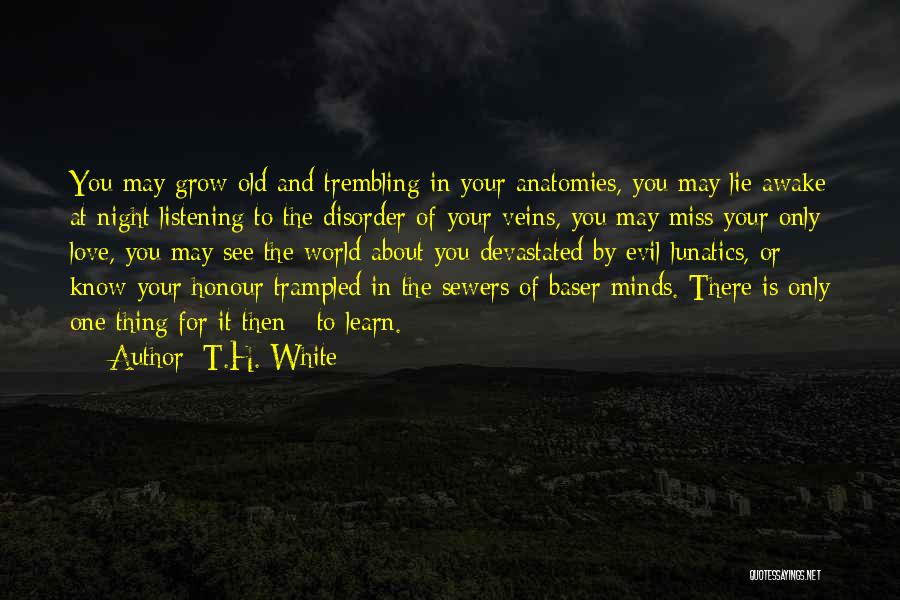Honour To Know You Quotes By T.H. White
