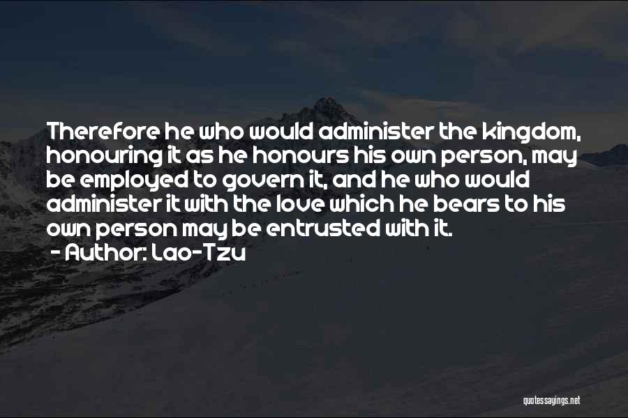 Honouring Love Quotes By Lao-Tzu