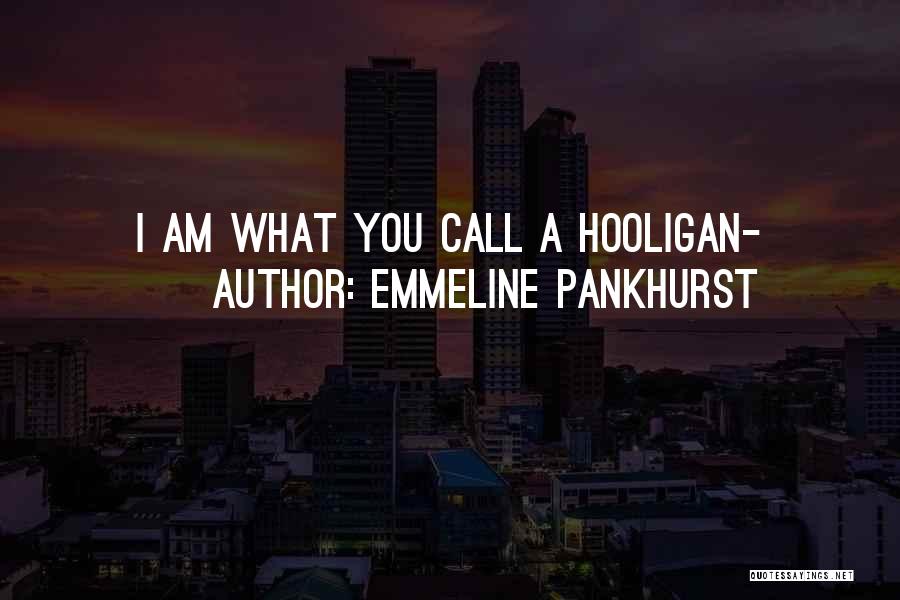 Hooligan Quotes By Emmeline Pankhurst