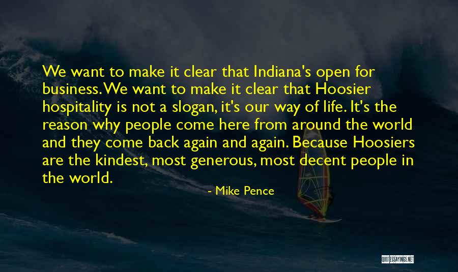 Hoosiers Quotes By Mike Pence