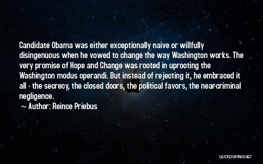 Hope And Change Quotes By Reince Priebus