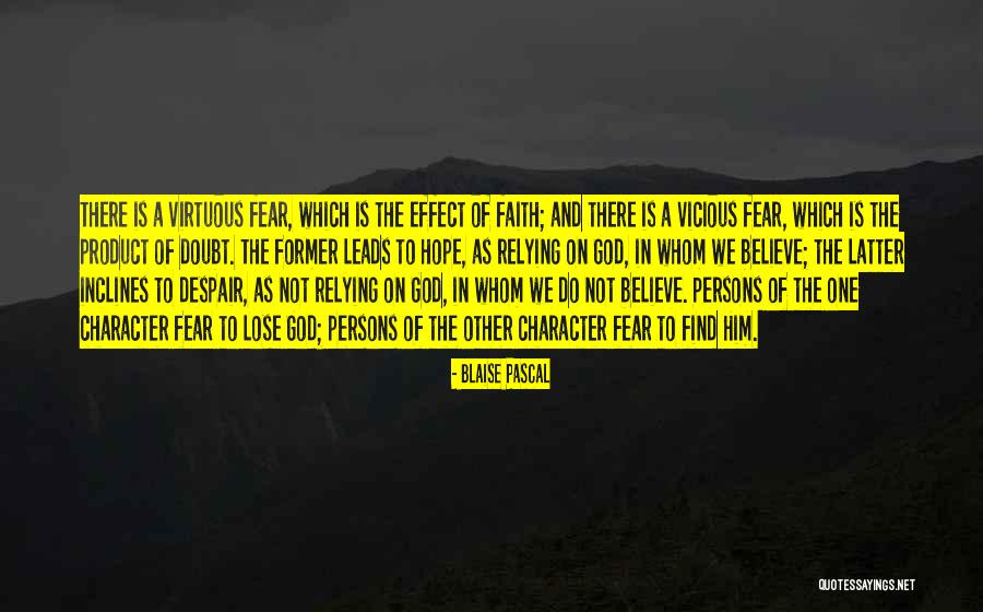 Hope And Faith In God Quotes By Blaise Pascal