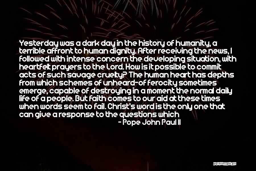 Hope And Faith In God Quotes By Pope John Paul II