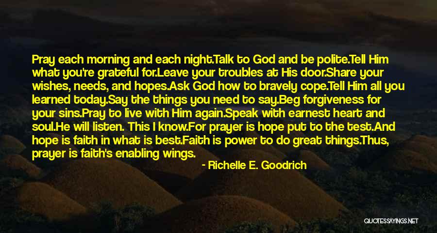 Hope And Faith In God Quotes By Richelle E. Goodrich