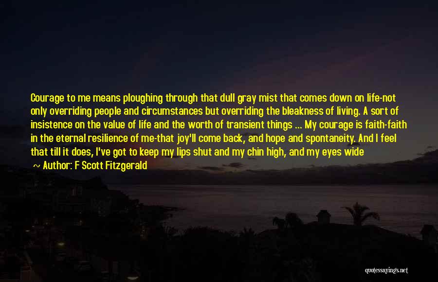 Hope And Faith In Life Quotes By F Scott Fitzgerald