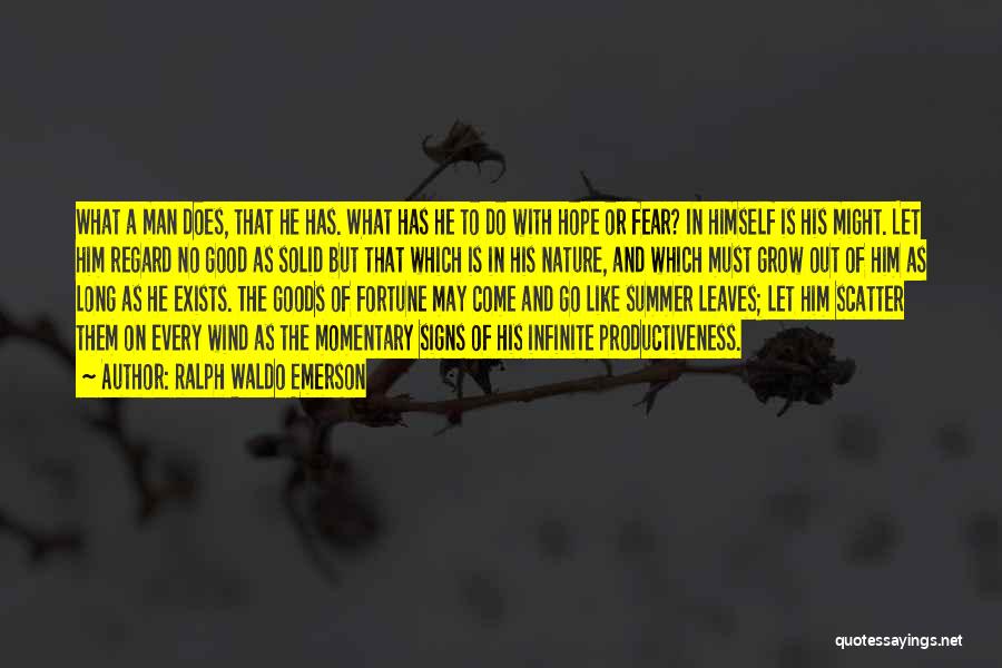 Hope And Fear Quotes By Ralph Waldo Emerson