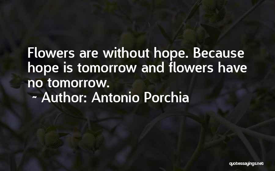 Hope And Flowers Quotes By Antonio Porchia