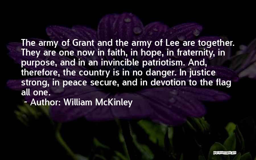 Hope And Justice Quotes By William McKinley