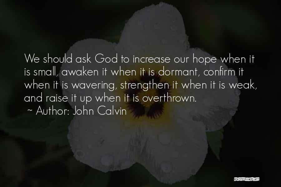 Hope And Pray Quotes By John Calvin