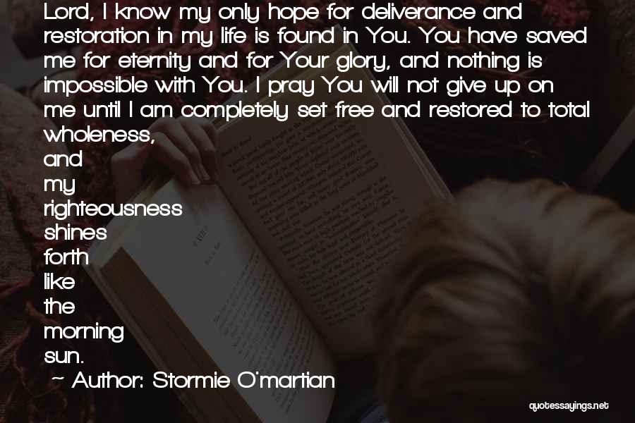 Hope And Pray Quotes By Stormie O'martian