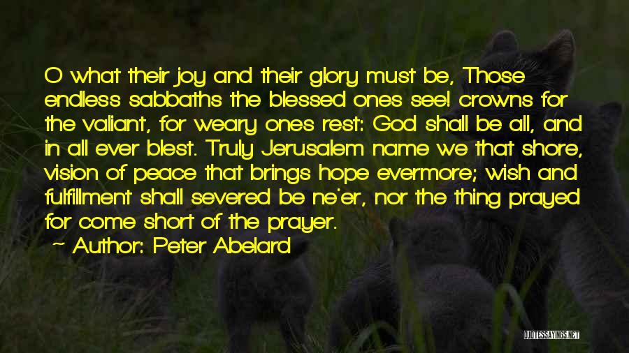 Hope And Prayer Quotes By Peter Abelard