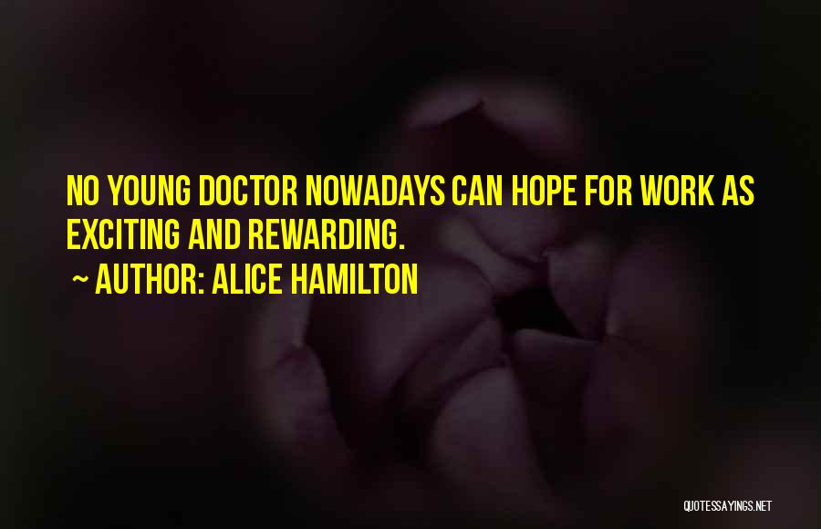 Hope And Quotes By Alice Hamilton