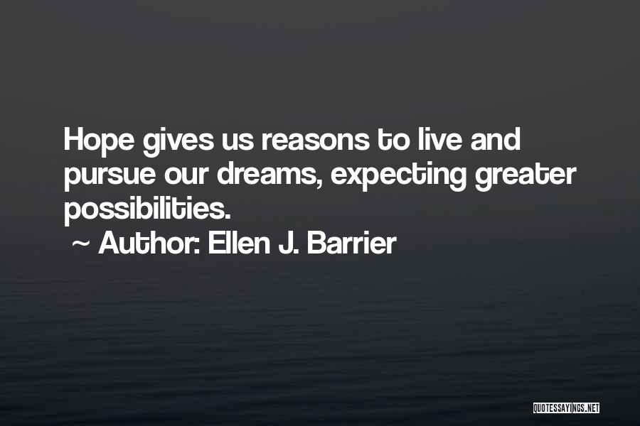 Hope And Success Quotes By Ellen J. Barrier