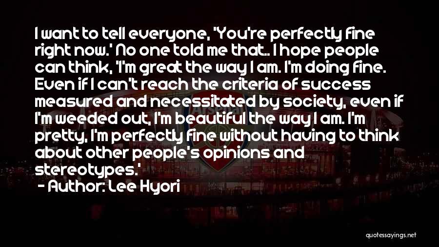 Hope And Success Quotes By Lee Hyori